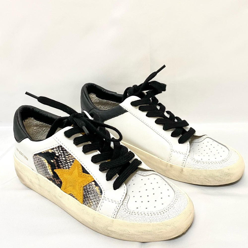 Vintage Havana Leather Star Snakeskin Sneaker